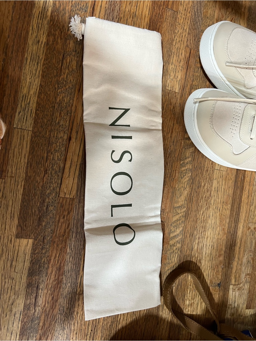 Nisolo Woman’s Beige Leather Lace-Up Women's Sneakers NWT SIZE 8 - Picture 7 of 8